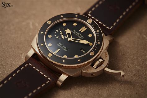 panerai bronzo green dial|panerai bronzo pam 968.